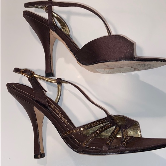 Open toe Nina Chocolate Sandals - Picture 4 of 6